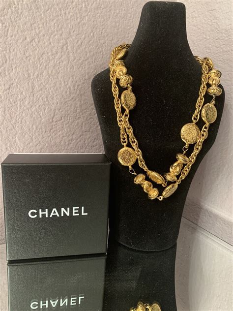 authentic chanel necklace|authentic vintage chanel necklace.